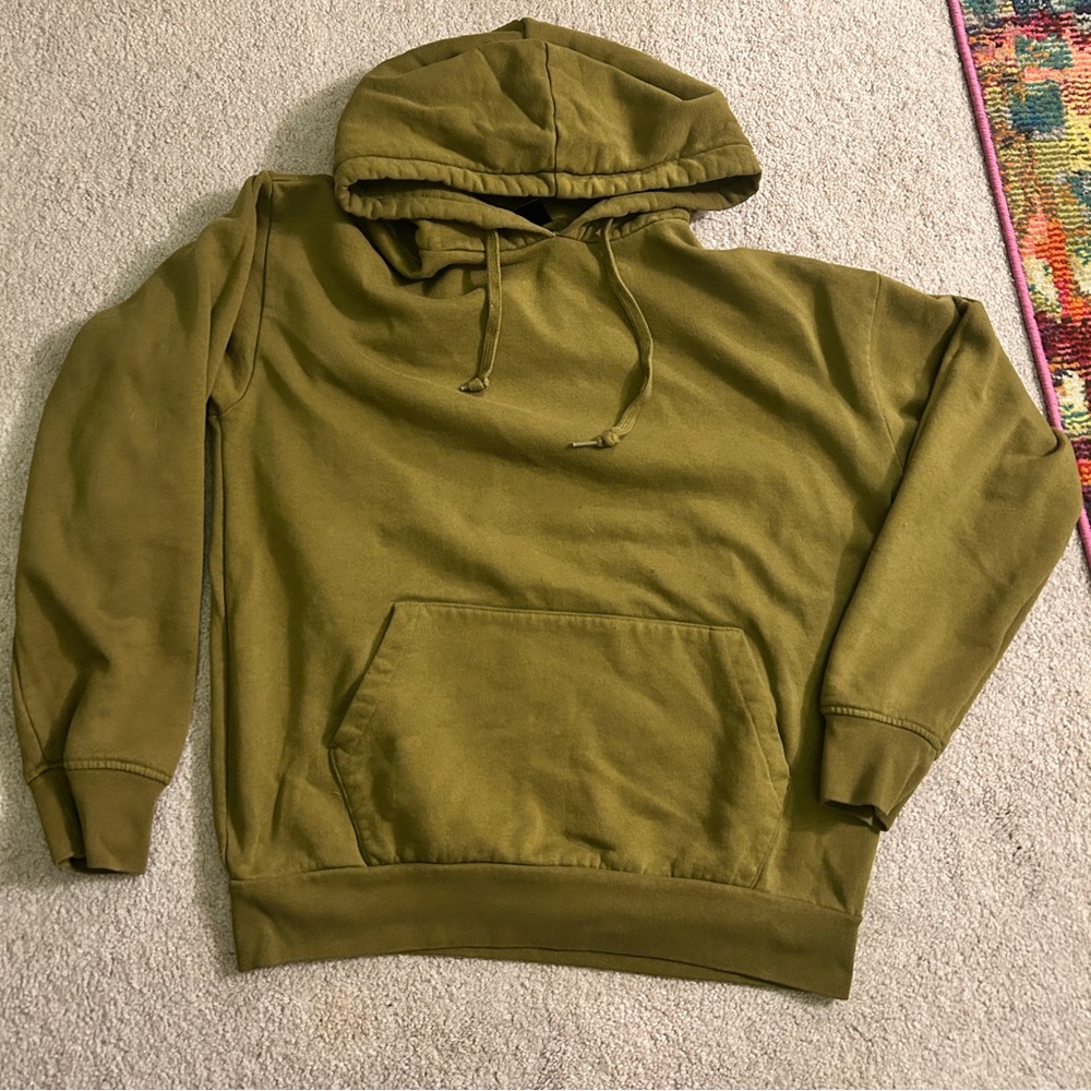 Mens Zine Clothing Olive Hoodie for Men